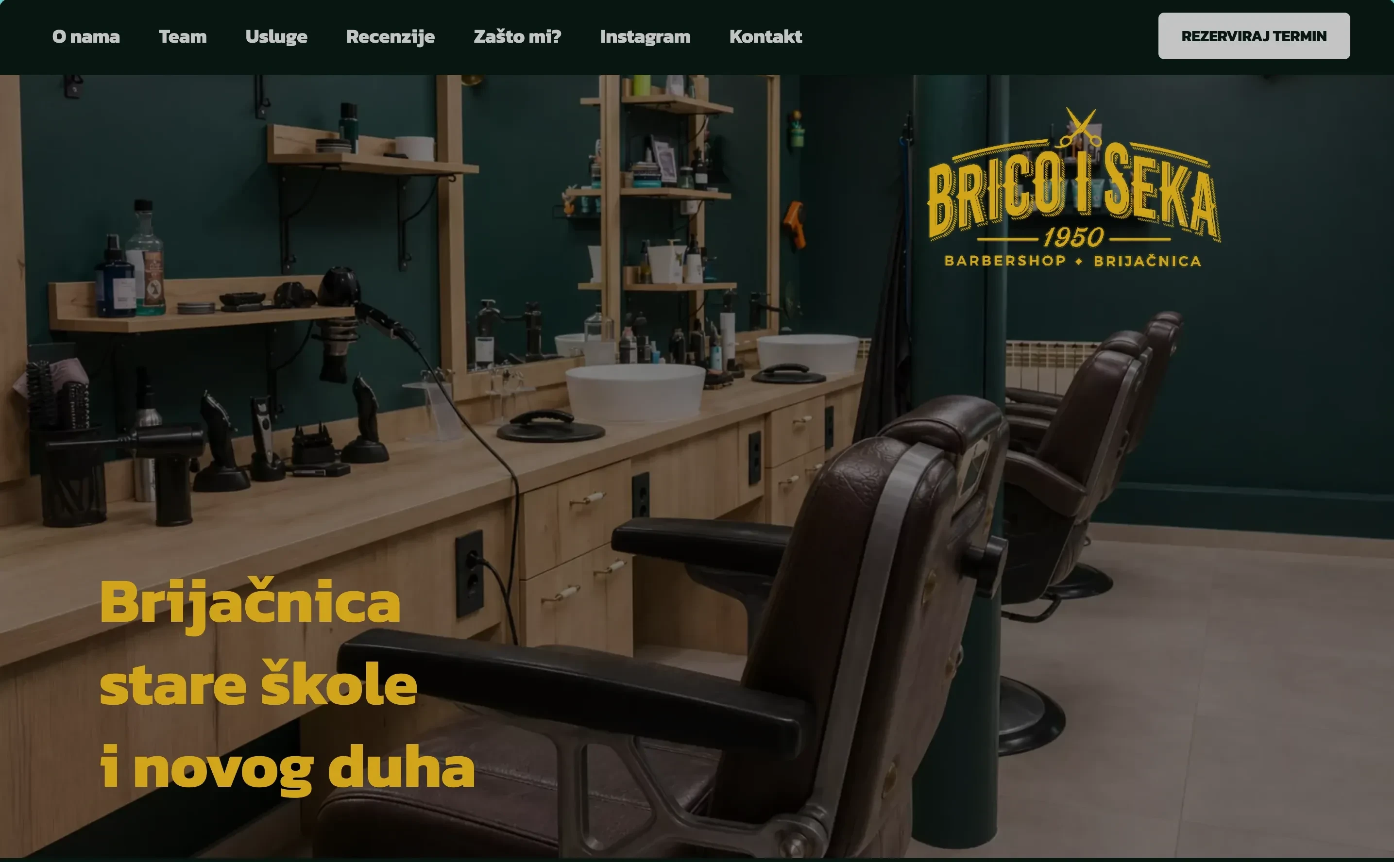 Brico i Seka website, view 1